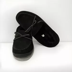 My Slippers My Pillow Damen Gr. 10 schwarz Mokassin Hausschuhe Wildleder Top Zustand - Bild 1 von 11