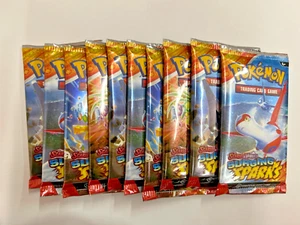 10x Pokémon Surging Sparks SV08 Booster Pack New Sealed English Scarlet Violet - Imagen 1 de 1