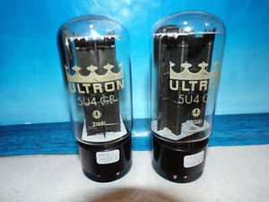 5U4GB ULTRON # MATCHED PAIR # NOS (4766) - Bild 1 von 5