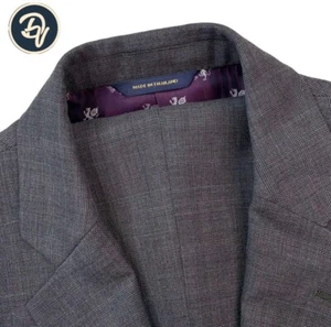 Traje de lana a cuadros gris doble ventana talla grande Brooks Brothers Regent Fit 44 L personalizado - Imagen 1 de 23