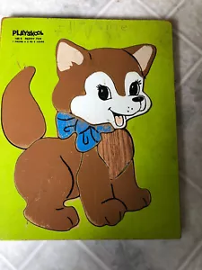 Vintage PLAYSKOOL Reddy Fox 7 Piece Wooden Puzzle 1980s 165-5 - Picture 1 of 3