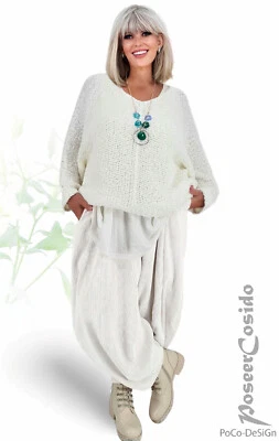 LAGENLOOK Ballon-Hose Winter Cord ecru woll-weiß XL-XXL-XXXL 46 48 50 52 54 56 - Bild 1 von 4