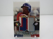 ADRIAN BELTRE 2006 UD SPx WINNING BIG MATERIEALS DUAL PRIME PATCH #8/40!!