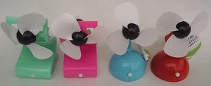MINI VENTILADORES para ELABORACIÓN 5H*2.3W*2.5"D Ventilador abierto, SELECCIONA: Baterías en forma de color - Imagen 1 de 9