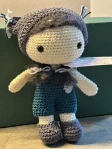 Amigurumi Gehäkelt Handarbeit Stoffpuppe Kuschelpuppe Puppe Lisa - Bild 1 von 2