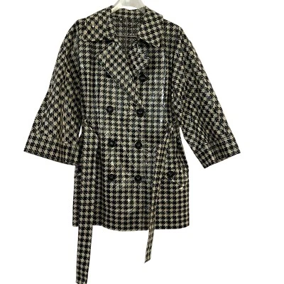 Abrigo impermeable Max Mara Weekender para mujer 14 gabardina de algodón recubierto de pata de gallo Foto 1 de 4