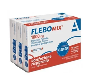 FLEBOMIX 1000 mg TRI-PACK 90 Compresse -Gambe Pesanti Gonfiore arti inferiori - Foto 1 di 1