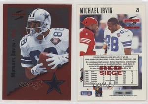 1995 Score Red Siege Michael Irvin #27 HOF