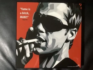 Bild POP ART Brad Pitt, Fight Club, 12 Monkeys, Poster im Holzrahmen 25x25cm NEU - Picture 1 of 4
