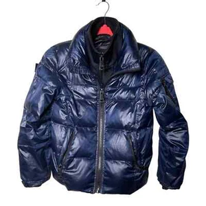 SAM. S13 girl metallic blue puff downhill jacket size 10 - Picture 1 of 7