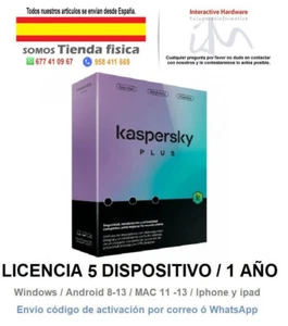 Antivirus KAS. PLUS 5 dispositivo / 1 año - Imagen 1 de 1