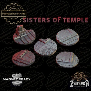 Bases - Sisters of Temple - rund 40mm (x5) - Bild 1 von 1