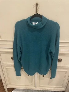 Aritzia Wilfred Free Forest Green Nylon Rollkragen Oversize Pullover. So weich. XS - Bild 1 von 5