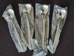 ALESSI BIG LOVE SPOONS SET OF FOUR IN POLISHED STAINLESS STEEL A KITCHEN CLASSIC - Picture 1 of 7