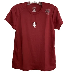 Camisa IU Indiana University Hoosiers Rojo Carmesí Logo WMNS Talla M Mangas Cortas - Imagen 1 de 13