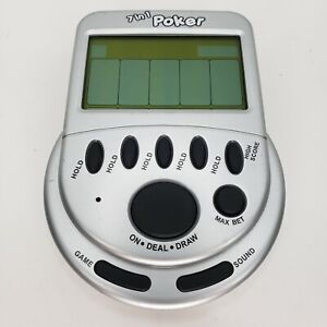 7 in 1 Poker Mega Screen Handheld Electronic Video Portable Game TESTED No Sound