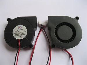 2 piezas ventilador soplador de refrigeración de CC sin escobillas 5015S 12V 2 pines rodamiento de manga 50x50x15 mm  - Imagen 1 de 3