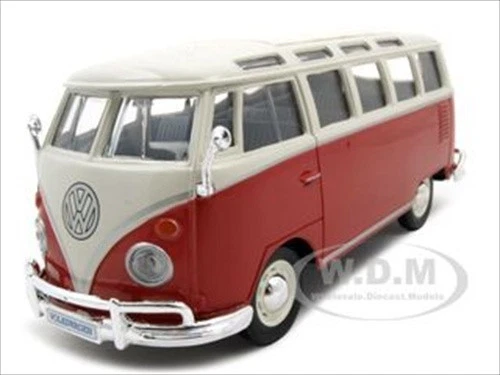 Maisto Special Edition #31956 Red Volkswagen Van Samba Campervan 1 25