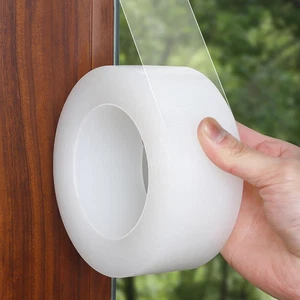 Transparentes Wetterschutzband 2 x 33 Yards Klar Fenster Tür Dichtung Zugluft Sto - Bild 1 von 12