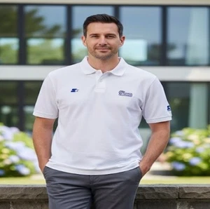 Camisa Polo New England Patriots De Colección Años 90 NFL Starter Pro-Line Blanca Bordada L - Imagen 1 de 10