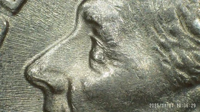 2000 P Roosevelt Dime with Strike Thru Grease & MAD. Buy & get a free coin. - Image 1 of 4