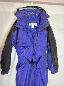 Tuta da sci donna Columbia viola anni 80 pezzo unico taglia S - Foto 1 di 6