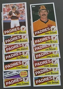 1985 TOPPS BASEBALL CARDS SAN DIEGO PADRES - 14 CARDS - Picture 1 of 6