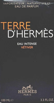 HERMES TERRE D'HERMES EAU VETIVER INTENSO EAU DE PARFUM SPRAY 3,3 OZ / 100 ml NUEVO Foto 1 de 4