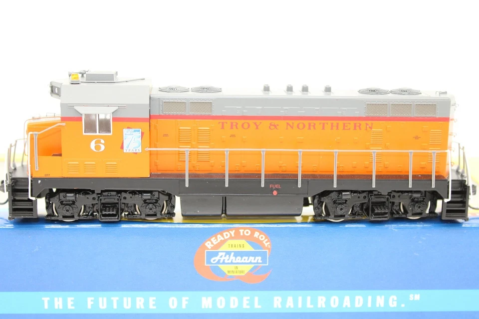 Athearn HO Scale Troy Northern CF7 Angled Cab Diesel Locomotive #6 DCC Ready - Image 1 of 4
