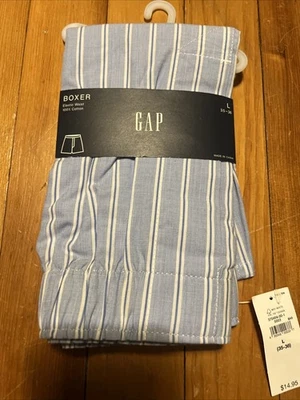 NUEVO BLUE GAP Hombre GRANDES 35-36 RAYAS AZULES Y BLANCAS Boxers ~ Foto 1 de 4