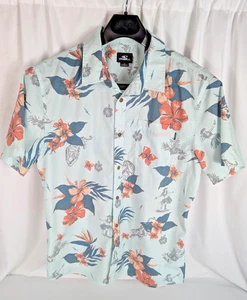 O'Neill Shirt Men’s Large Multicolor Hawaiian Tropical Short Sleeve Button Up - Picture 1 of 13
