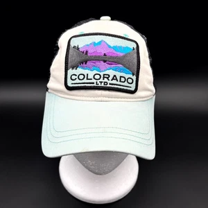 Colorado LTD Patch Truckermütze Herren weiß Baumwolle verstellbar Druckknopflasche Netzrücken - Bild 1 von 17