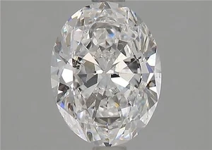 Cert. GIA 1.50 Carat Oval Cut Natural Mined Diamond Loose D color SI1 clarity - Picture 1 of 2
