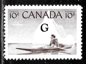 HICK GIRL-OLD MINT CANADA OFFICIAL STAMP SC#O39 1955 OVERPRINT A5340 - Picture 1 of 2