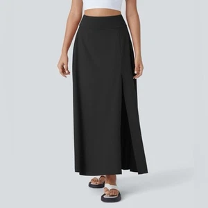 NWT Halara Breezeful High Waist Side Pocket 2-in-1 Split Quick Dry Maxi Skirt XL - Picture 1 of 13
