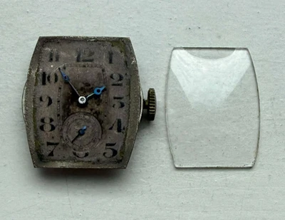 Pilot 15 Jewels Mechanical Manual Watch Movement + Dial + Hands + Crown + Stem - Image 1 of 4