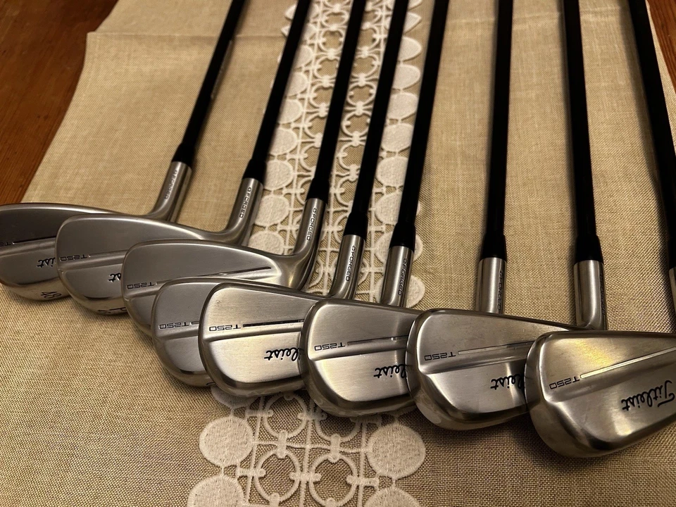 Titleist T250 Irons 4 - GW (8 Irons) Graphite AD 75  Tour  Shafts -  LEFT HANDED - Image 1 of 4