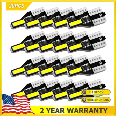 Ярко-белые светодиодные лампы для номерного знака AUXITO Canbus T10 168 2825 194 50/100 - Изображение 1 из 4