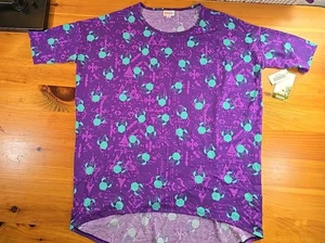 Women's LuLaRoe Disney Minnie Mouse Ears Short Sleeved Shirt Size M. C2 - Picture 1 of 6