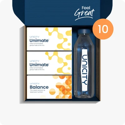 Unicity FEEL GREAT Trio (2 Packs Unimate Lemon & 1 Pack Balance Orange) Exp 27 - Image 1 of 4