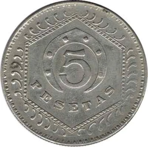 FICHA 5 PESETAS COOPERATIVA JV 1937 - Foto 1 di 2