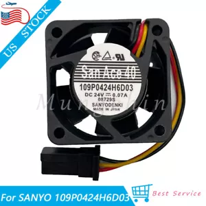 Set For SANYO 109P0424H6D03 24V 0.07A 3-pin 40*40*20MM Inverter Cooling Fan - Picture 1 of 3