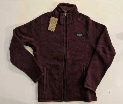 Patagonia Niñas Mejor Suéter Cremallera Completa Chaqueta Niños S/M Grosella Oscura Nuevo Foto 1 de 2