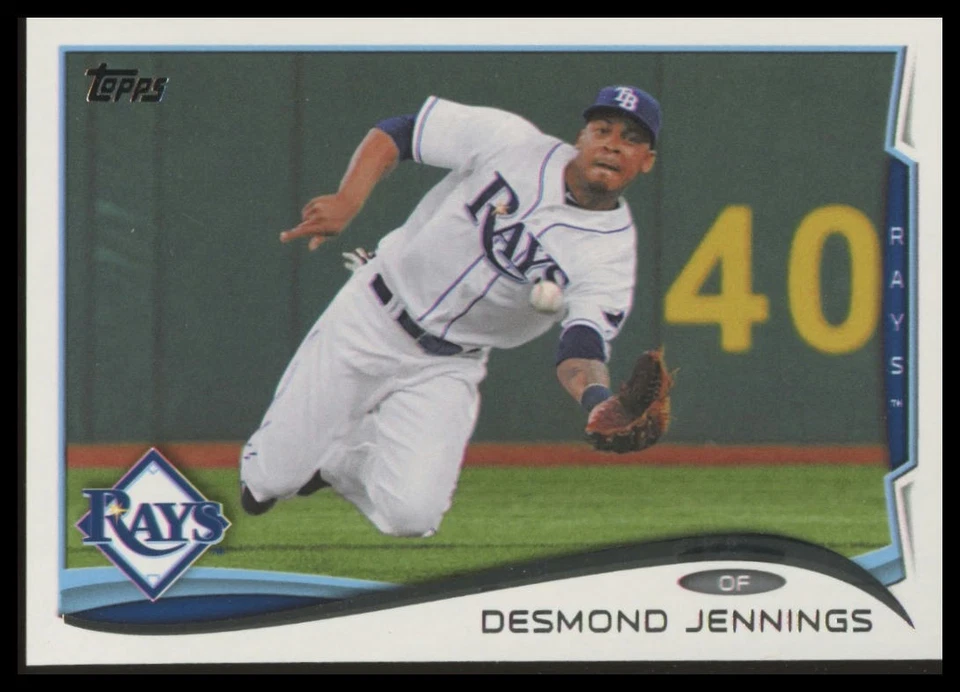2014 Topps #582 Desmond Jennings Tampa Bay Rays - Image 1 of 1