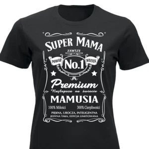Camiseta Super Mama Najlepsza Na Swiecie Polska Koszulka Prezent Dla Mamy Polish Mum - Imagen 1 de 26