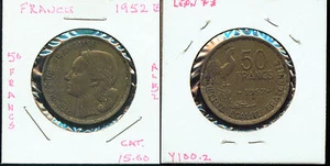 WORLD COINS FRANCE 1952-B 50 FRANCS (G989) - Picture 1 of 1