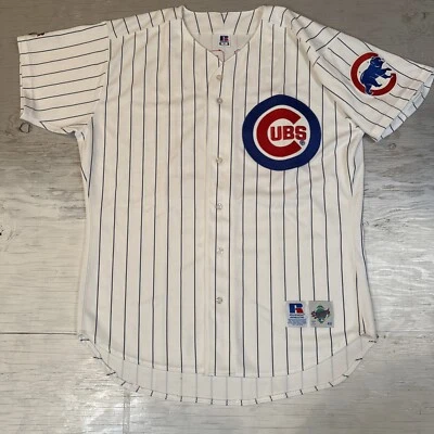 VTG Russell Athletic Diamond Collection Chicago Cubs Sammy Sosa #21 Jersey Sz 48 - Image 1 of 4