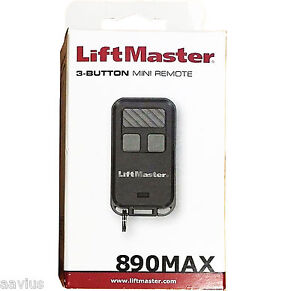Liftmaster Mini Key Chain 3-Button Pocket Garage Door Opener Remote Control