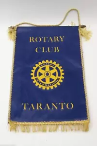 Pennant Rotary Club Taranto 70s Vintage Modernariato - Picture 1 of 4