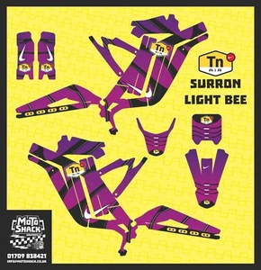 NIKE TN PHANTOM PURPLE Graphics Kit for Sur-Ron Light Bee X Surron Wrap Sticker - Picture 1 of 1